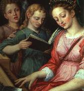 COXCIE, Michiel van Saint Cecilia oil painting